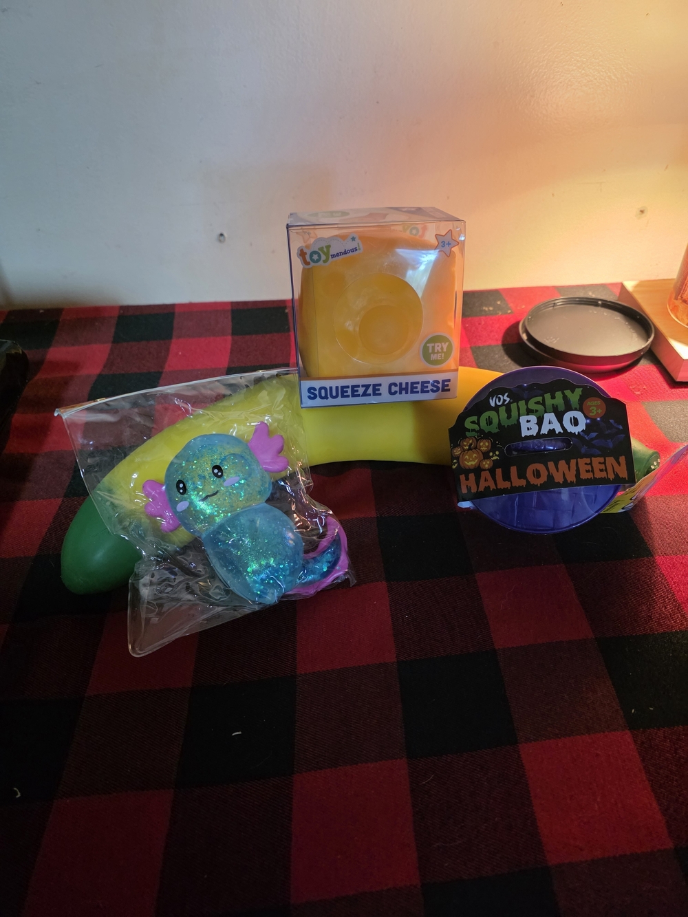 Toy Squeeze Cheese Stress Toy - Yellow - Kids Party Favor